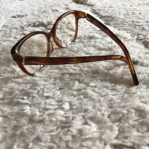 Chloe Eyewear Eyeglasses CE2612 282 Cateye Tortoise Frame - Damaged/Repaired - Picture 5 of 16